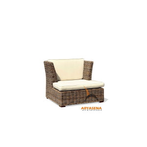 KBS 01B Hawai Sofa 1 Seater - Kubu Grey