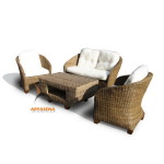 KBS 03 - Veranda Sofa Set Half Kubu Grey
