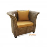 KT 15 – Saweda Sofa 1 Seater Nature Rattan