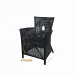 MR CH 02 - Black Chair Nature Rattan