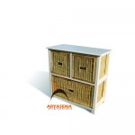 RU 02 – Rattan Unit 3 Drawers