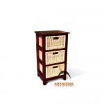 RU 05 - Rattan Unit 3 Drawers